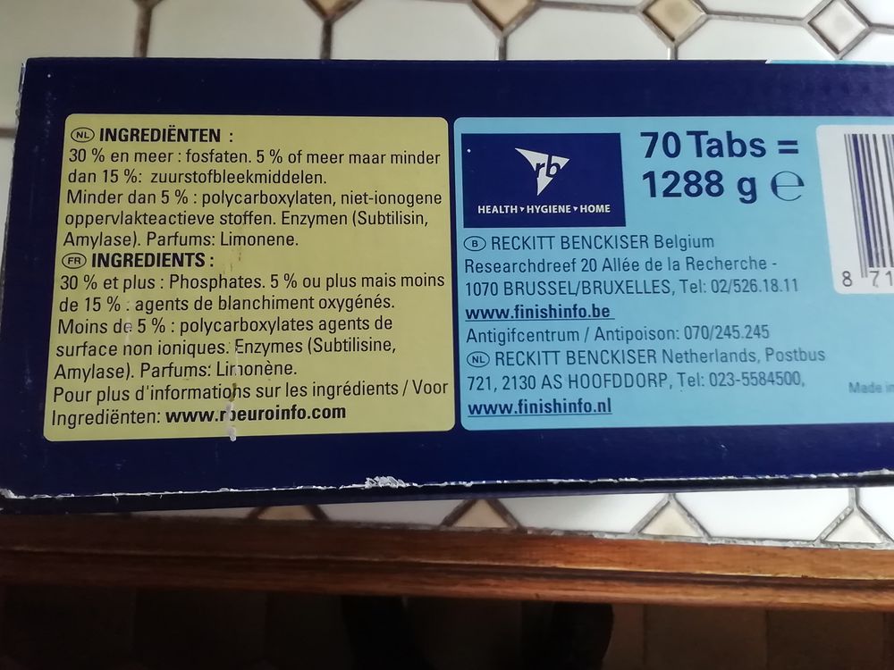 70 tabs Finish Powerball all in 1 lave vaisselle Cuisine