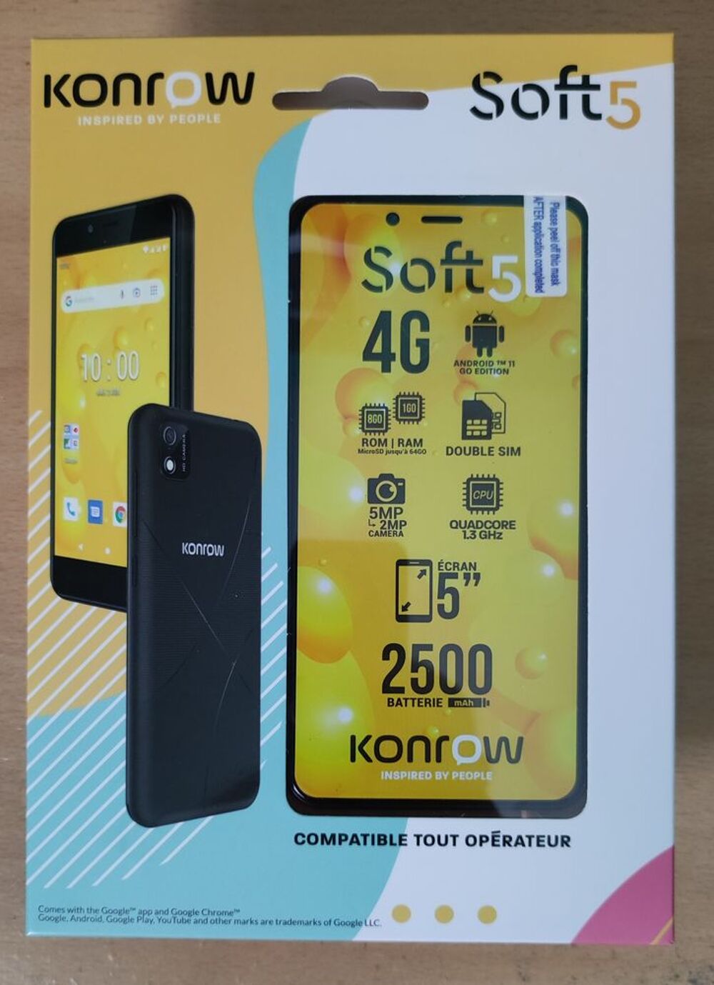 Smartphone NEUF "Konrow Soft 5" Téléphones et tablettes