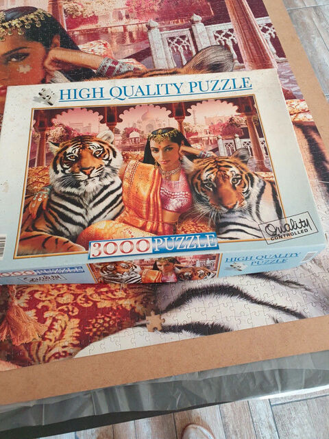 puzzle 3000 piece femme et tigre 2 Aubvillers (80)
