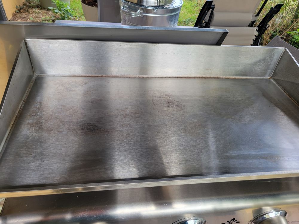 Plancha gaz 3 br&ucirc;leur en inox Electroménager