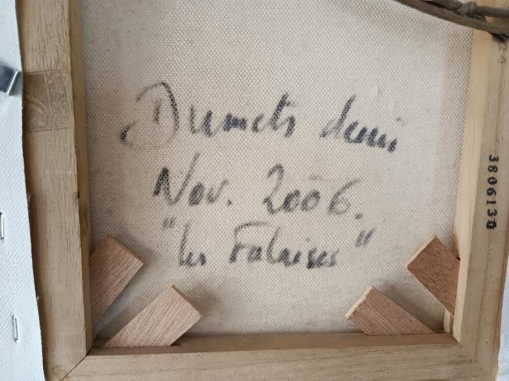 TABLEAU SUR TOILE SIGNE Décoration