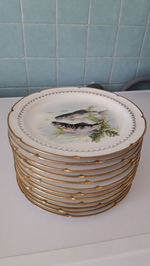 ASSIETTES FANTAISIES (Poissons) 12 Vierzon (18)