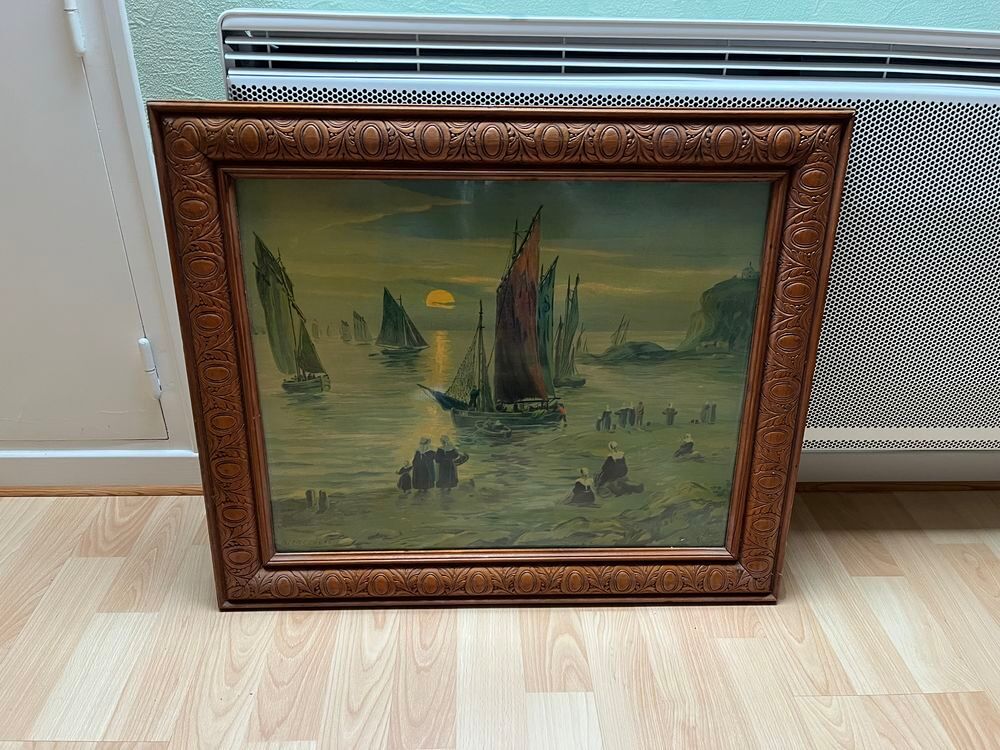 TABLEAU PAYSAGE BRETON A HERCOUET Décoration