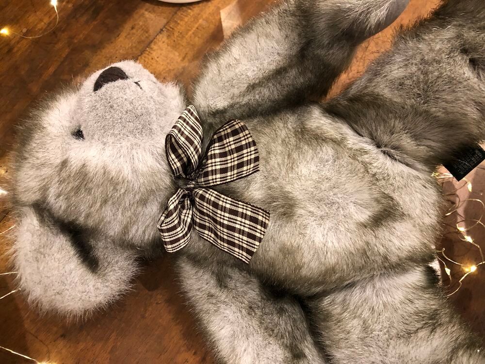 Peluche Nounours gris Décoration