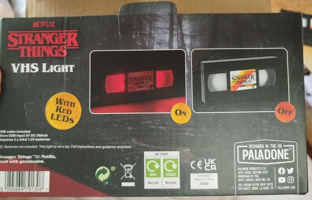 Stranger Things VHS Light Décoration