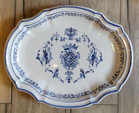 Plat creux   Moustiers  . 40 Vierzon (18)