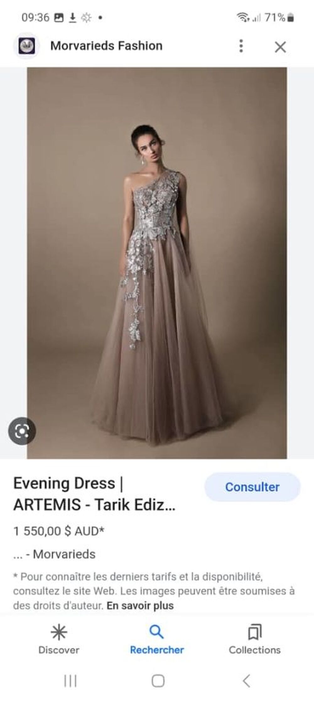 Robe de soir&eacute;e ou mariage tarek ediz Vtements