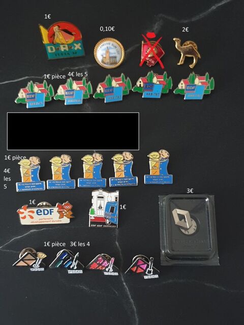 Lot de 20 pin's 14 Plaisir (78)