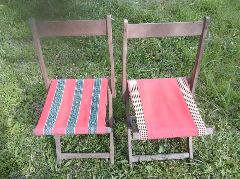 2 chaises d'ext&eacute;rieur ann&eacute;es 60 Jardin