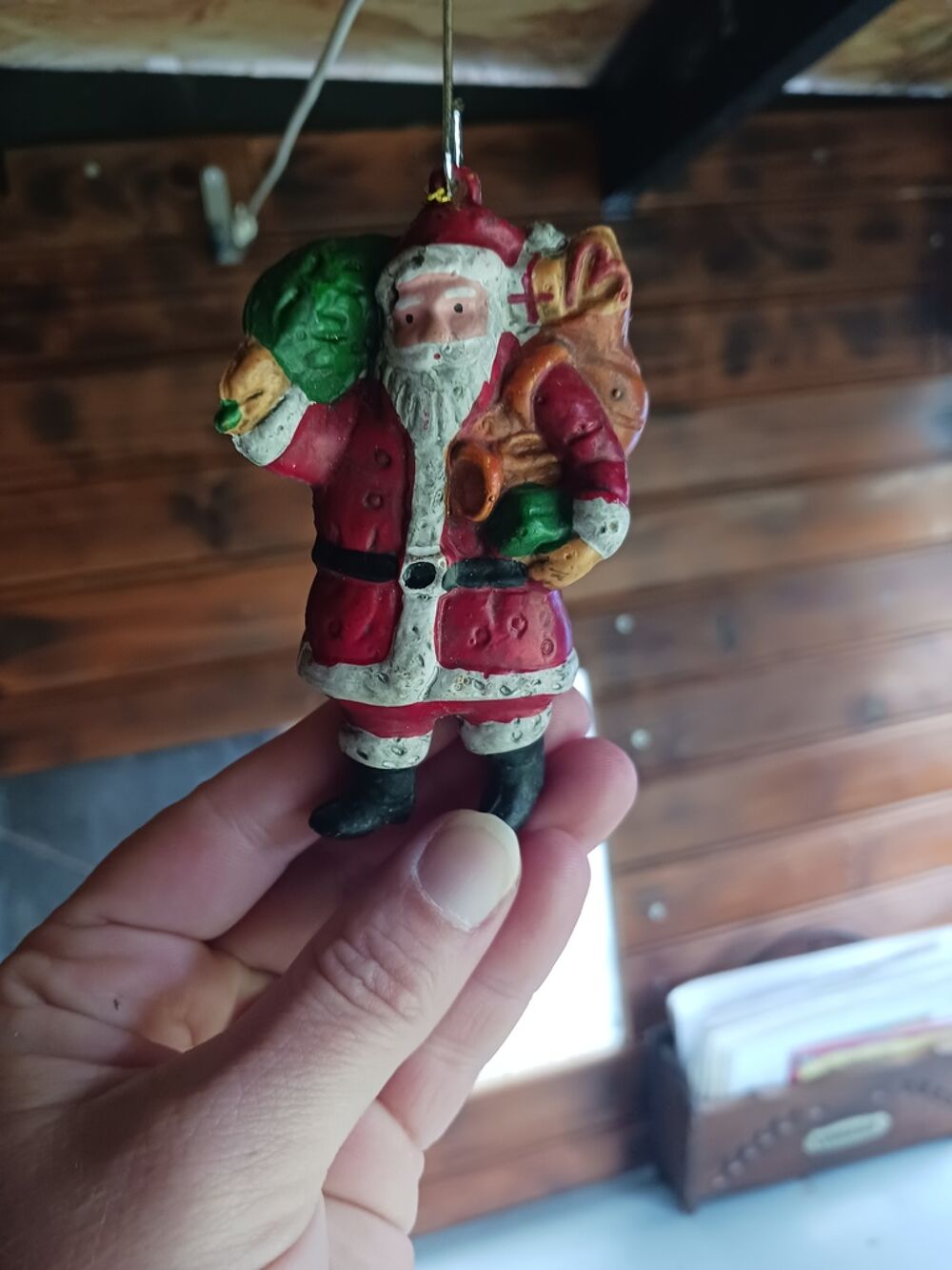 D&eacute;coration de No&euml;l P&egrave;re No&euml;l avec Sac de Cadeaux d&eacute;co Décoration
