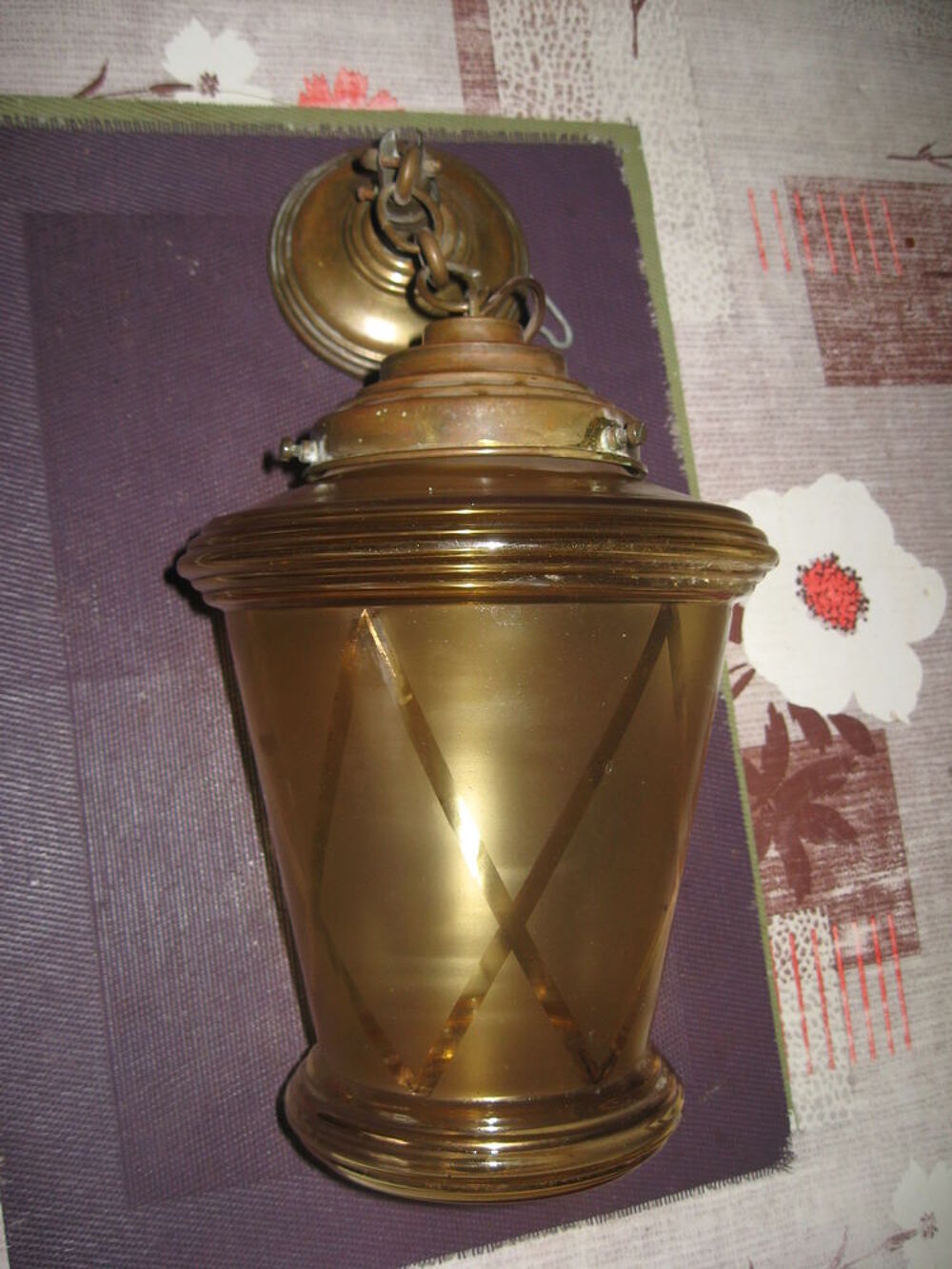 ancien lustre style art d&eacute;co Décoration
