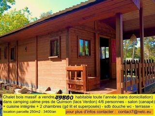  Chalet � vendre 4 pi�ces 40 m� Esparron-de-verdon