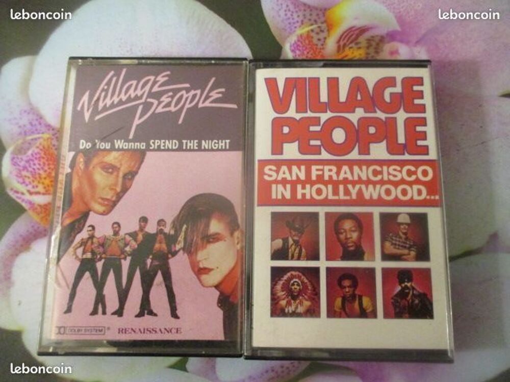 Cassette audio st&eacute;r&eacute;o Village People CD et vinyles
