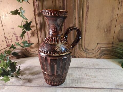 Ancien Vase Pichet Céramique Marius Bessone Vallauris 40 Loches (37)