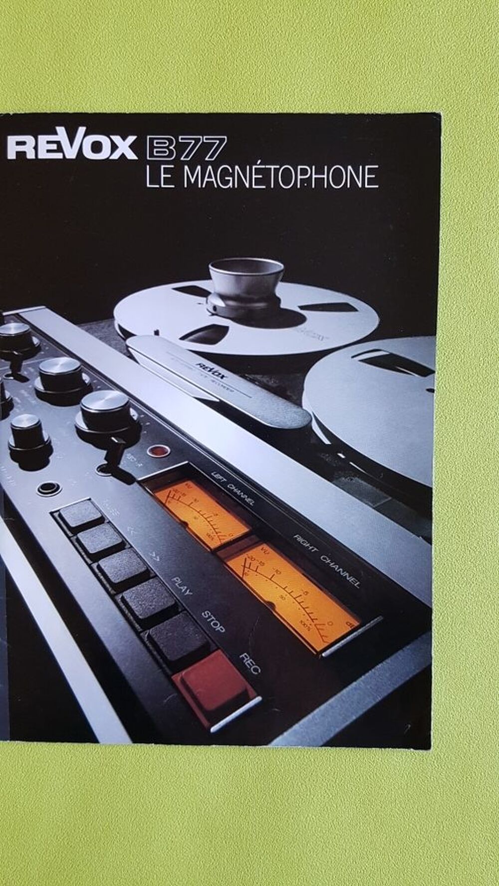 MAGN&Eacute;TOPHONES B77 REVOX Audio et hifi