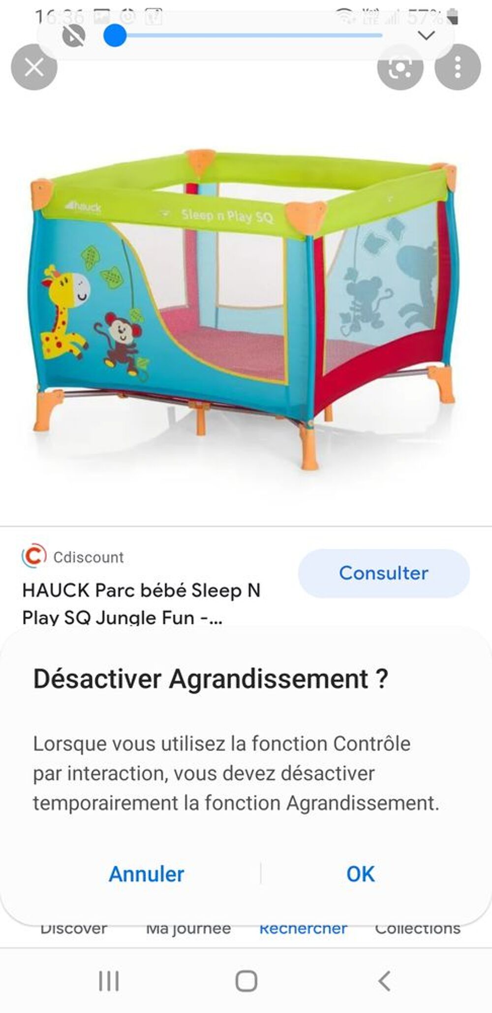 Parc parapluie Hauck Mobilier enfants