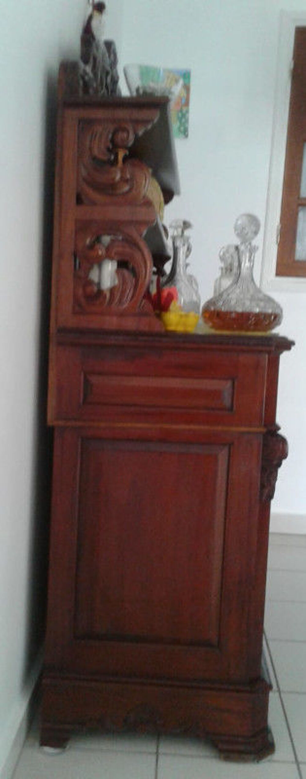 Buffet Mahogany Massif 2 Portes 1 Tiroir Meubles