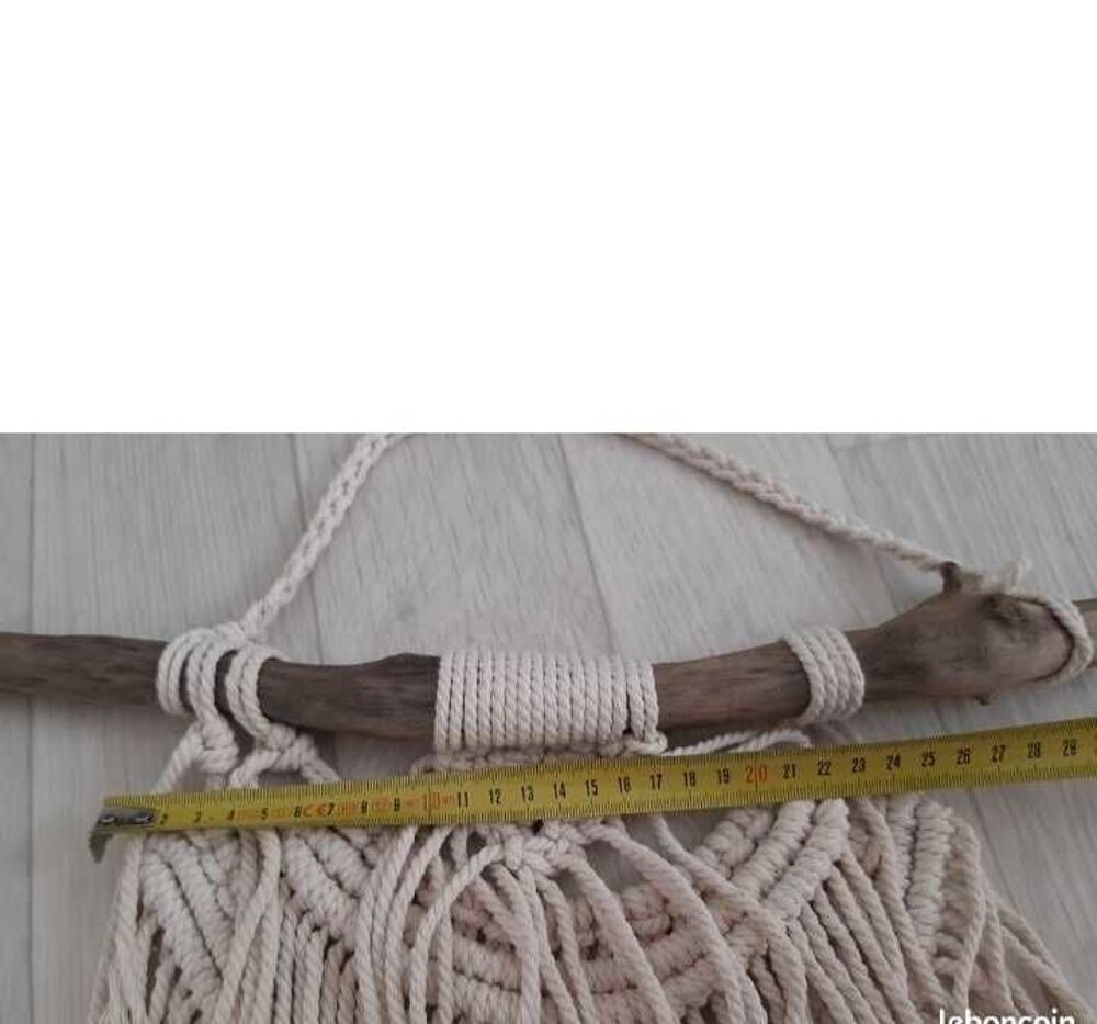 d&eacute;coration vrai bois macram&eacute; Décoration