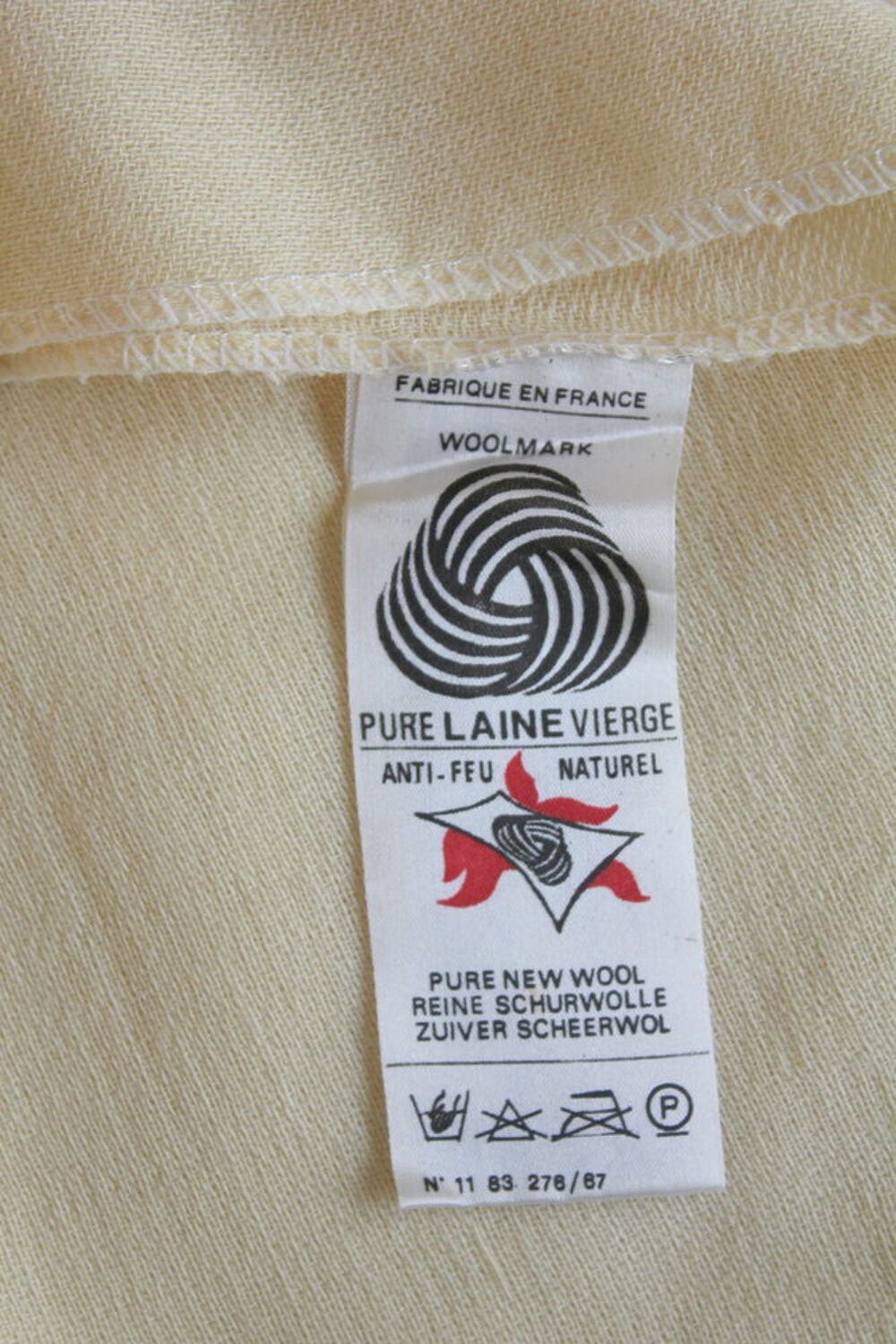 Couverture plaid AIR FRANCE vintage 