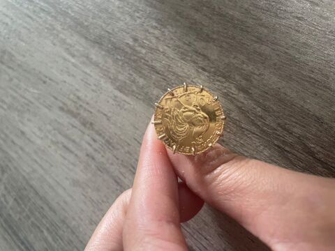 Bague or avec pice coq d'or 1250 Paris 1 (75)