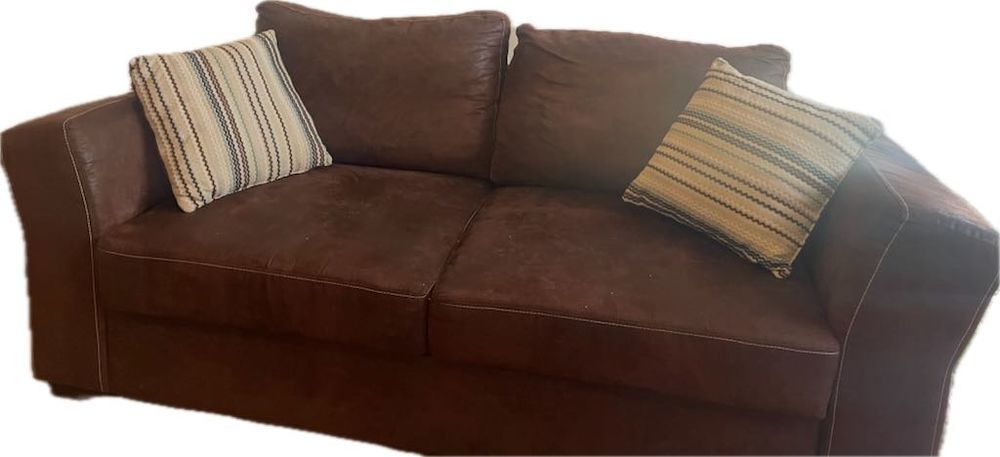 Canap&eacute; tendance style cuir brun Excellent &eacute;tat 180 € Meubles