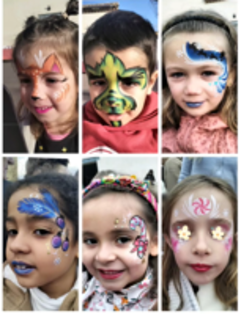   Animation maquillage face painting, structure de ballons 