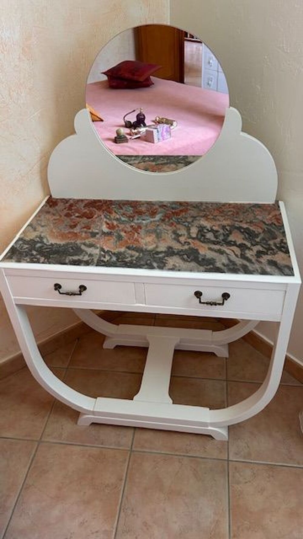 TABLE de TOILETTE avec Marbre Meubles