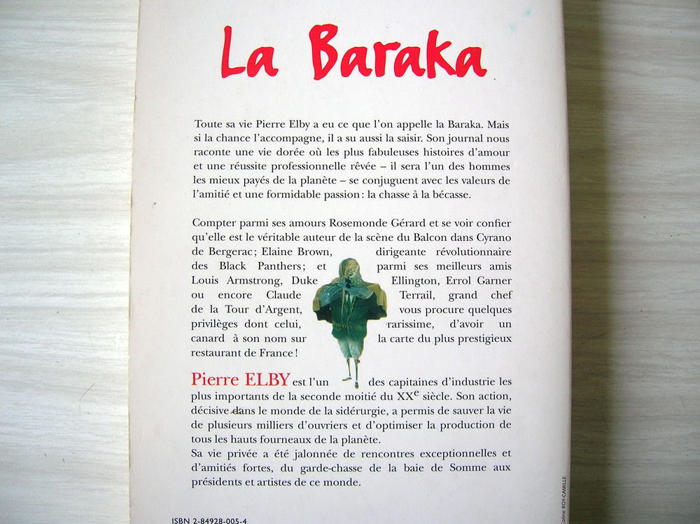 PIERRE ELBY La Baraka Livres et BD