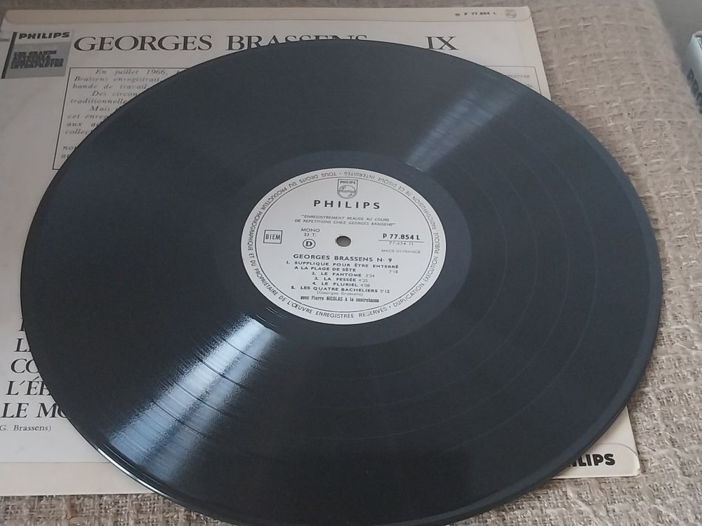 Georges Brassens Album IX Disque Vinyle 33T CD et vinyles