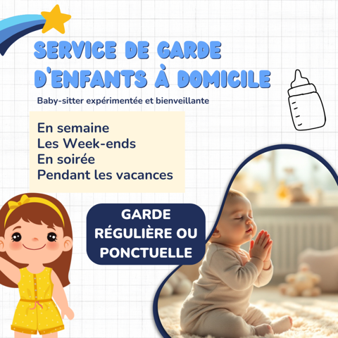Baby-sitting ponctuel ou régulier 0  (20290)