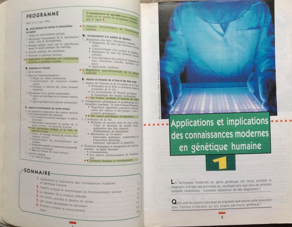 Manuel scolaire "Sciences de la vie et de la terre" TS Livres et BD