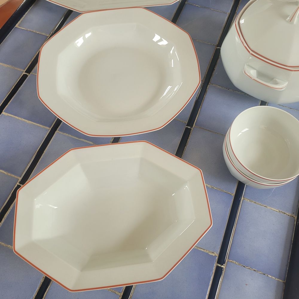 SERVICE PORCELAINE LIMOGES LAFARGE VINTAGE Cuisine