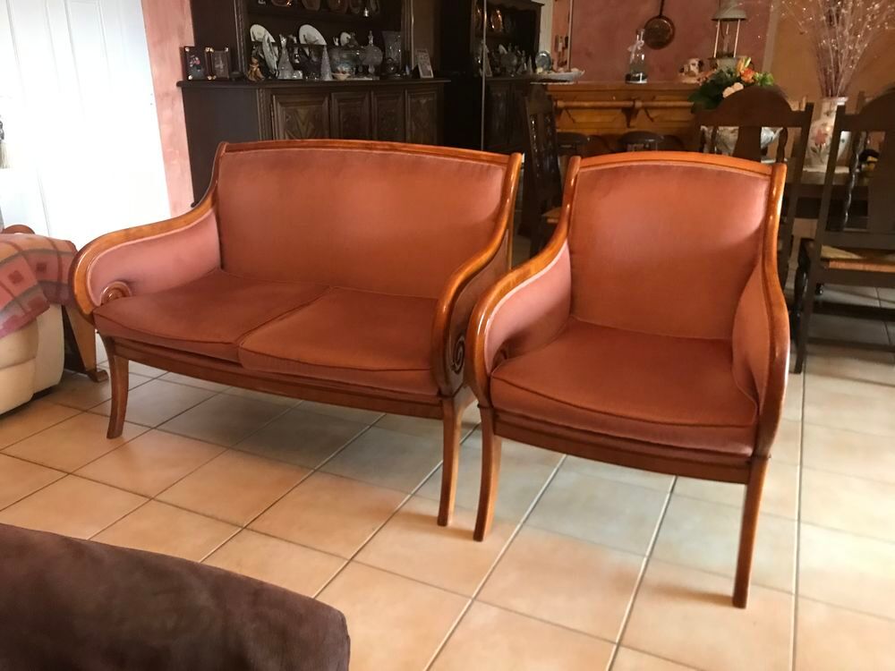 Fauteuil et canap&eacute; style Louis Philippe Meubles