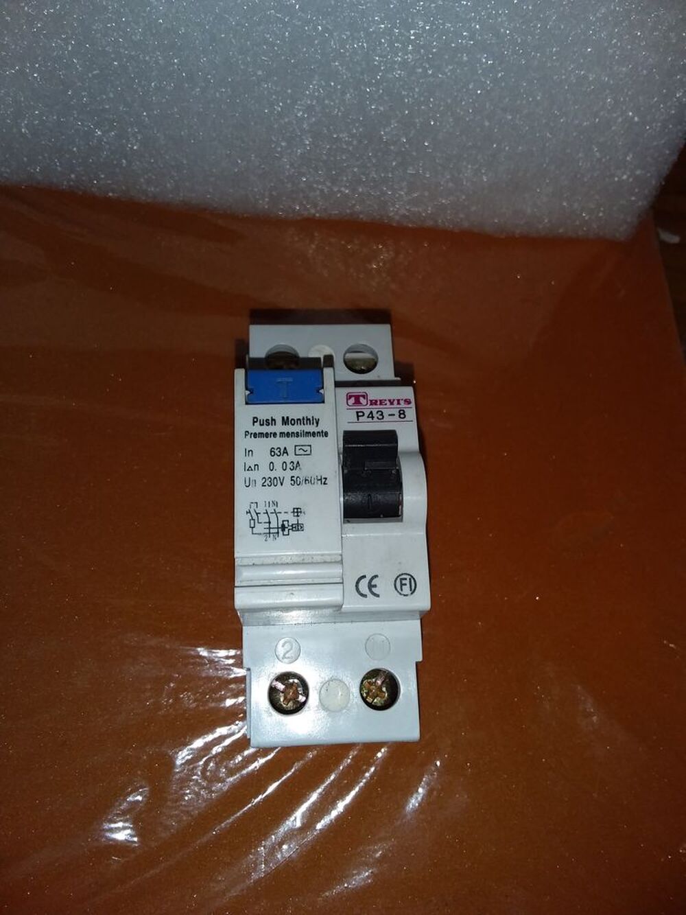 Disjoncteur 63a 0.03a trevi's p43-8 Bricolage
