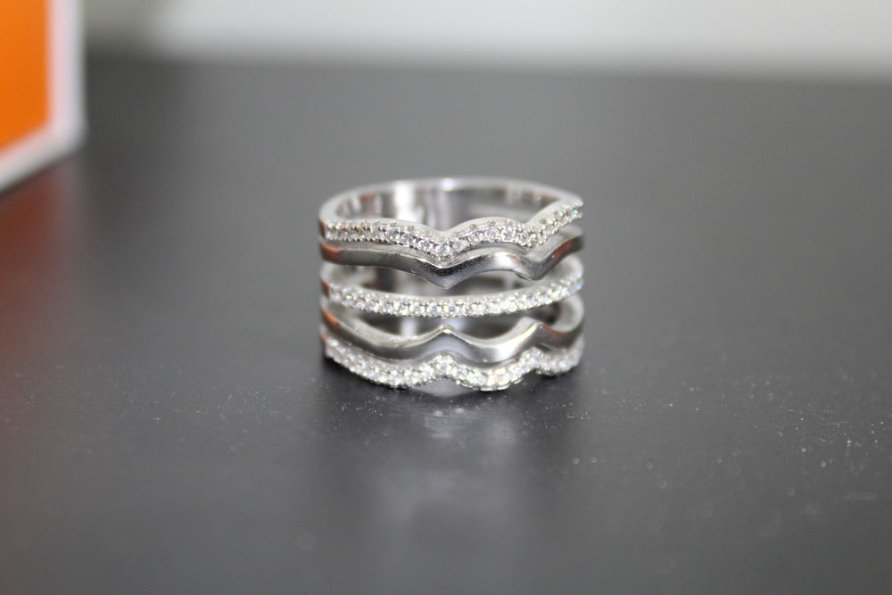 Bague argent 925 /oxydes de zirconium Bijoux et montres