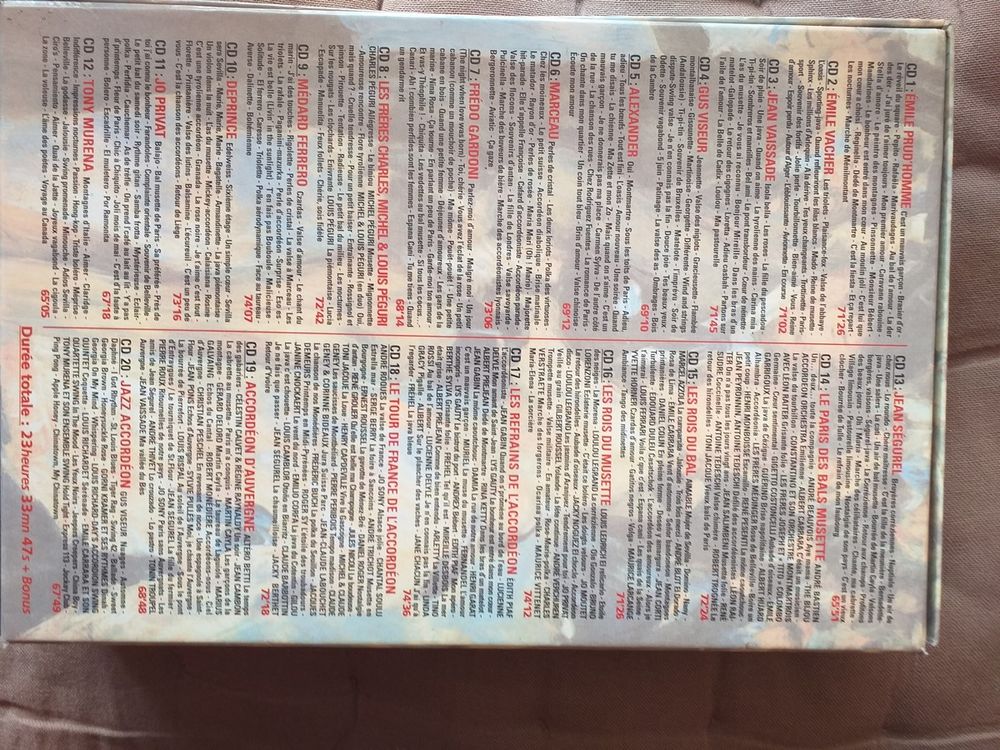 LA BELLE HISTOIRE DE L' ACCORDEON CD et vinyles