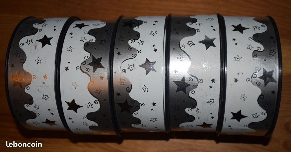 LOT RUBAN DECO MARIAGE - FETE - 50 mm - 46 m x 5 Décoration