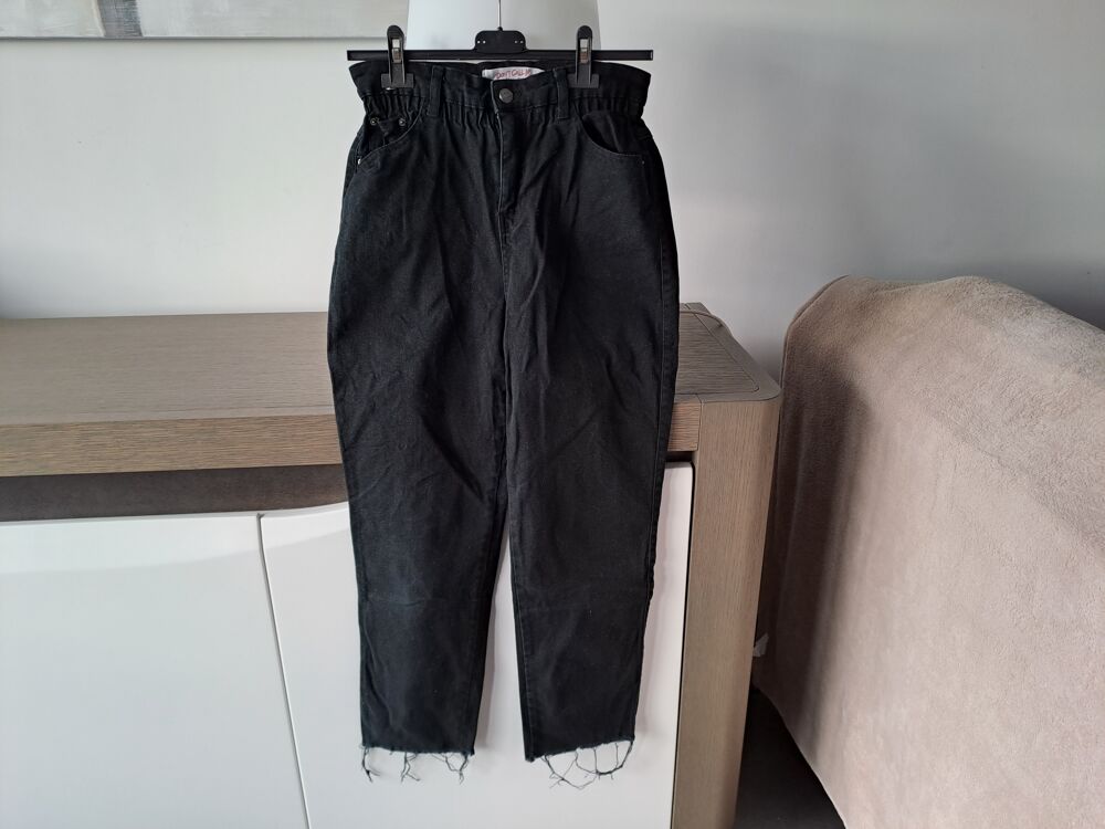 Jean noir - Taille 38 - "Jennyfer" - Taille &eacute;lastiqu&eacute;e Vêtements