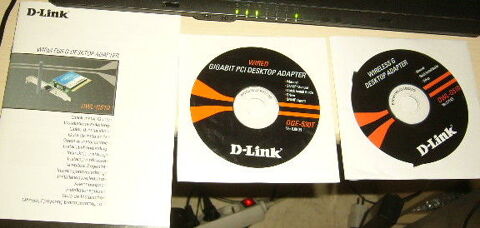 2 CD d'installation D-Link pour wireless G+ notice 5 Versailles (78)