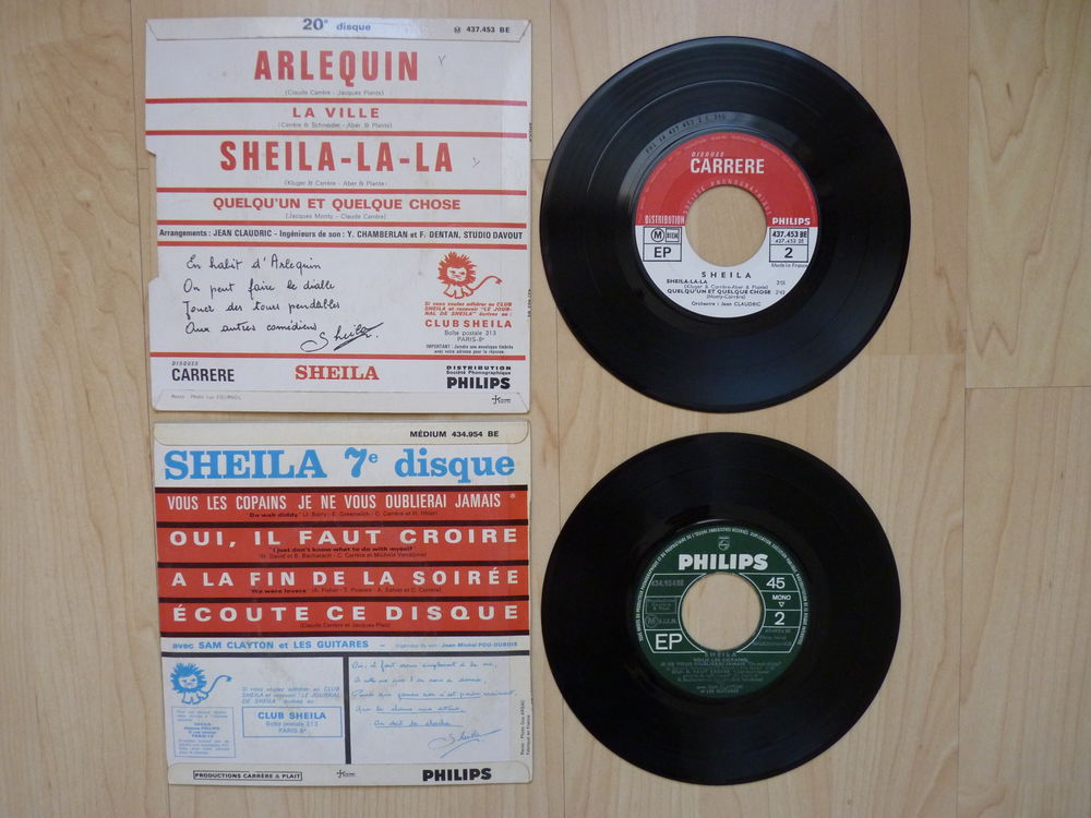 Disque vinyl 45 tours SHEILA CD et vinyles