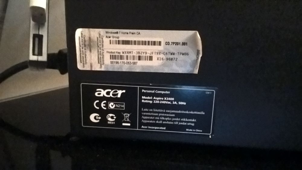Ordinateur Acer AX 3400 avec imprimante Epson Matériel informatique