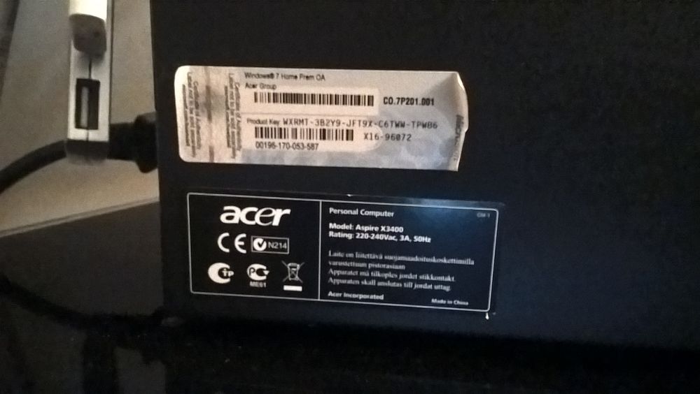 Ordinateur Acer AX 3400 avec imprimante Epson Matriel informatique