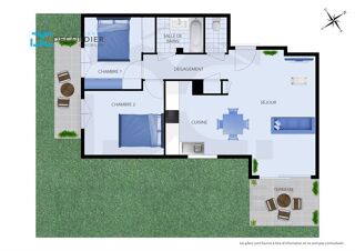  Appartement  vendre 3 pices 63 m