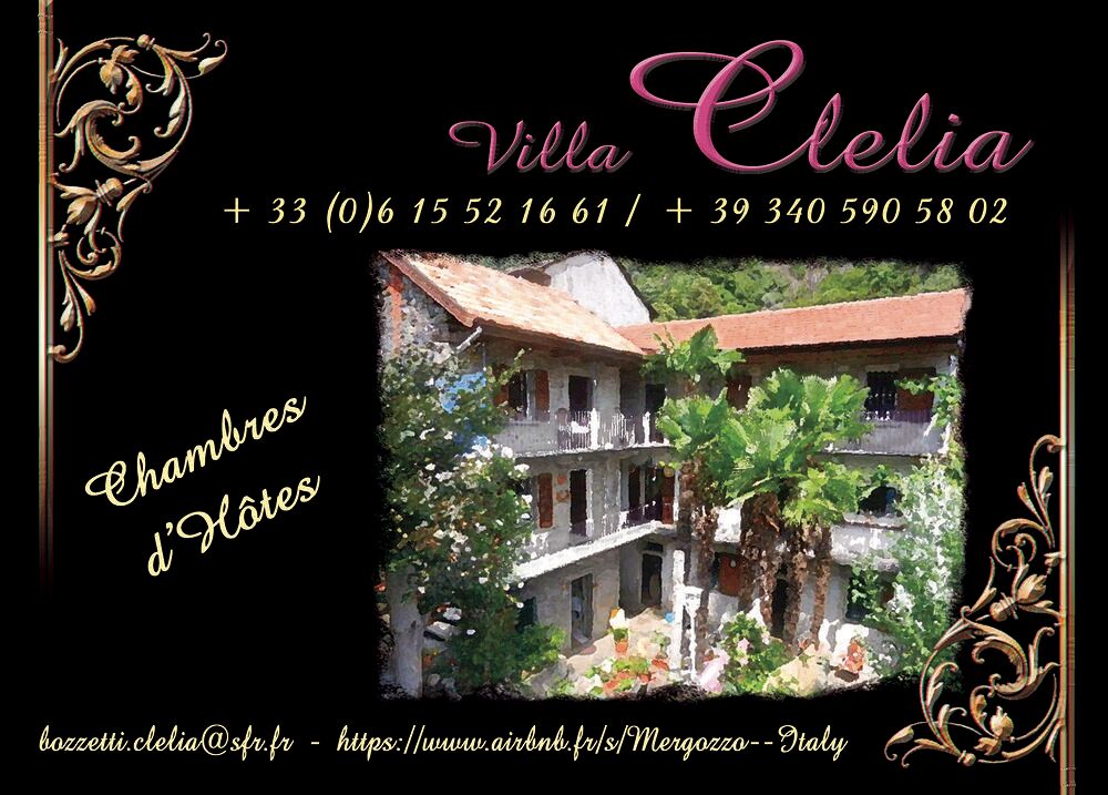   Villa Clelia, chambres d'hôtes en Italie, lacs et montagnes Italie, Mergozzo
