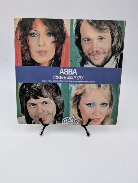 Vinyle 45 tours Abba Summer Night City (Medley : Pick a Bale 2 Vulbens (74)