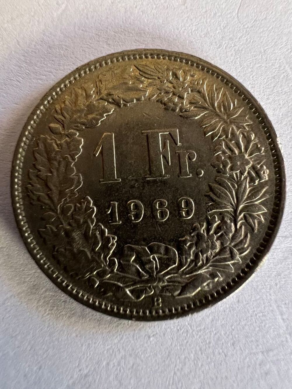 1 Franc Suisse 1969 Helvetia. 