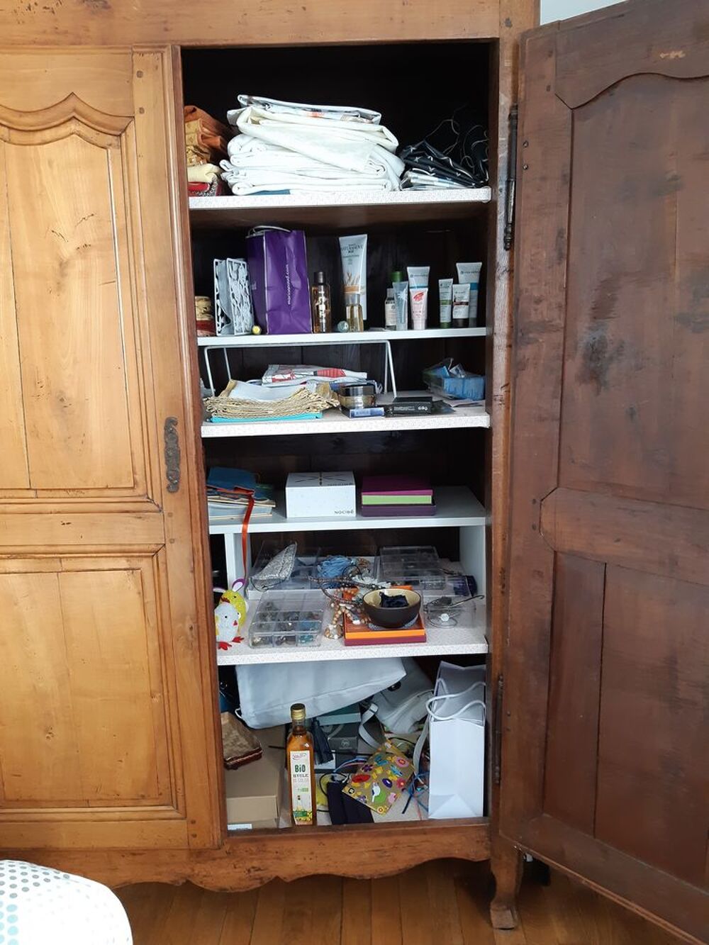 Armoire 19&eacute;me ch&ecirc;ne clair Meubles