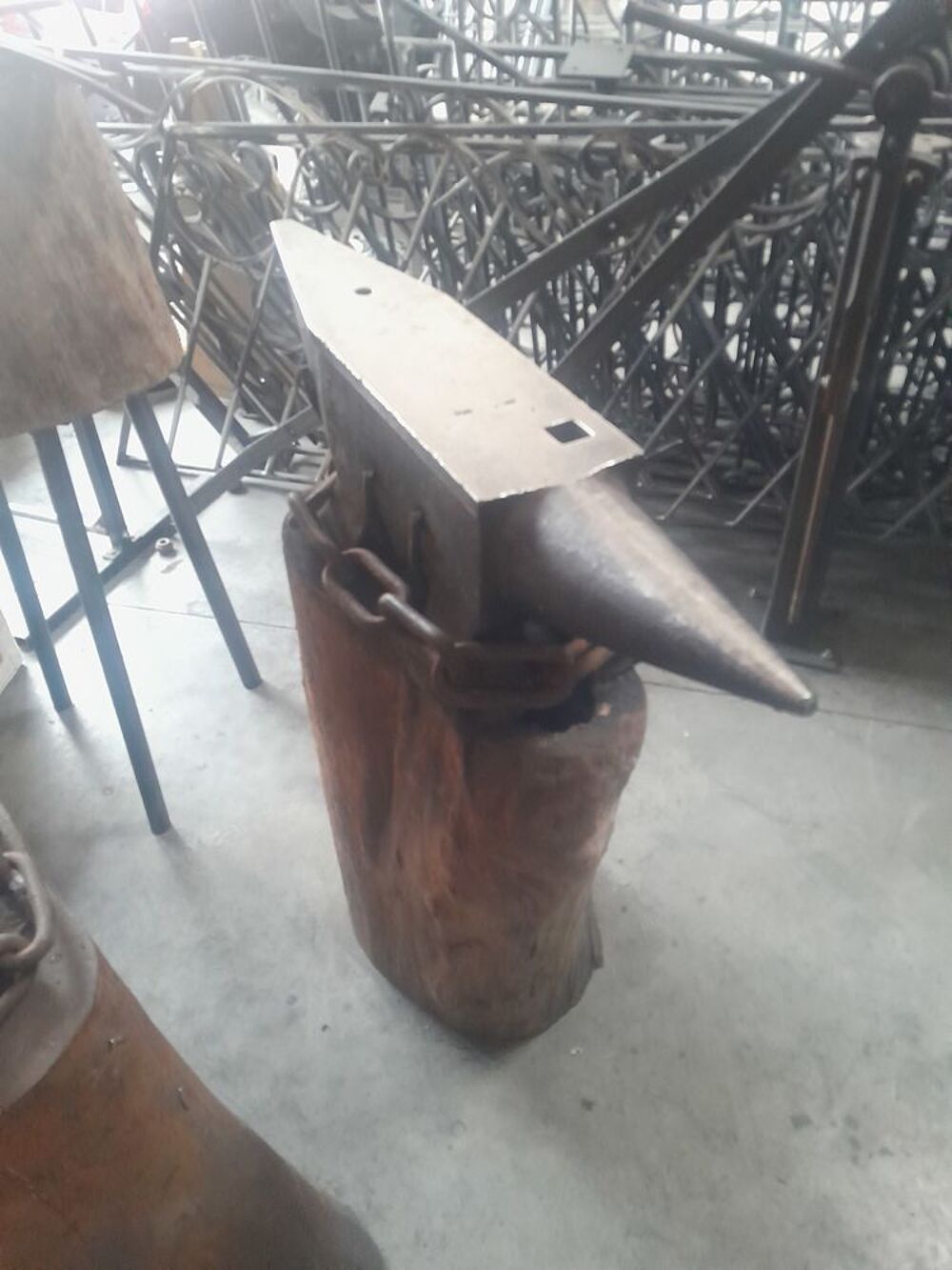 Enclume 100Kg et billot Bricolage
