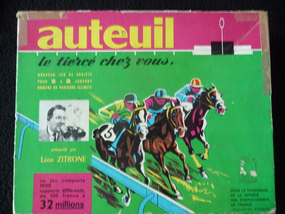 Jeu de soci&eacute;t&eacute; "Auteuil" pr&eacute;fac&eacute; par L&eacute;on Zitrone - 1963 