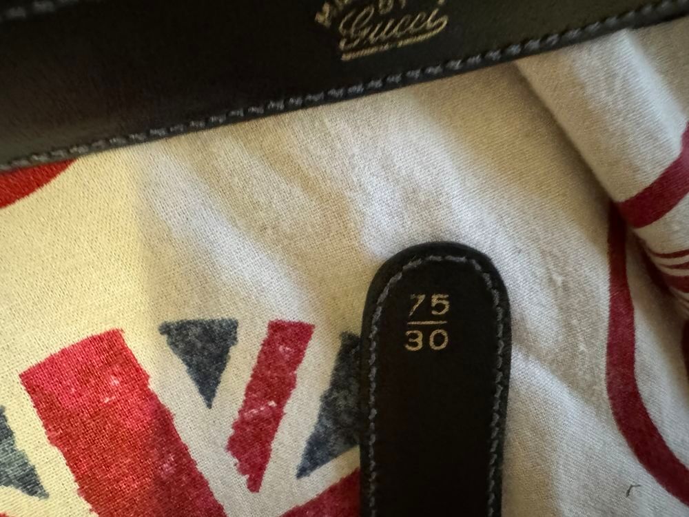 Ceinture Gucci Marmont Cuir Noir Boucle Dor&eacute;e Authentique Ta Maroquinerie